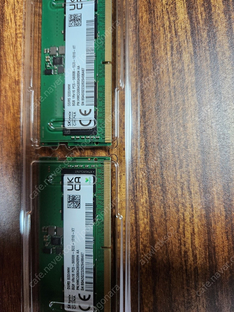 노트북용 SK 하이닉스 DDR5 SODIMM 5600 8G×2=16G 메모리