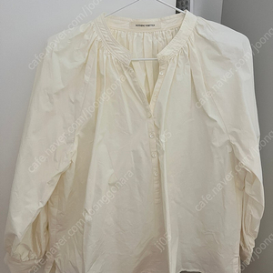 낫띵리튼 kate shirring shirt (ivory)