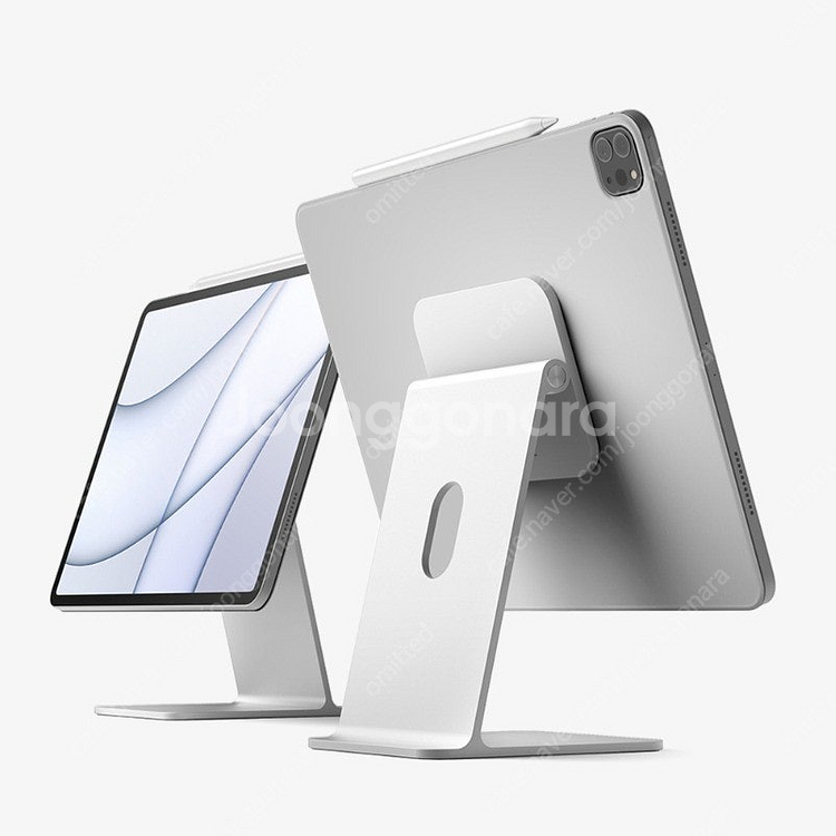 엘라고 아이패드 마그네틱 스탠드 실버--0