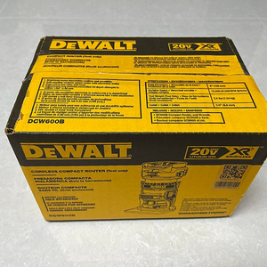 DeWALT 디월트 20V MAX XR Compact Router 무선 트리머 라우터 DCW600B