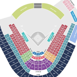 6월 15일(토) 수원케이티위즈파크 17시 kt vs 기아 ​3루 내야 스카이존 430구역 1자리 2만