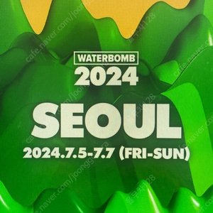 2024 서울 워터밤 토요일 그린팀