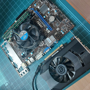 인텔 4세대 하스웰 i5-4670 / DDR3 16G / MSI H81M / GTX650 일괄판매 배송비 포함 4만원