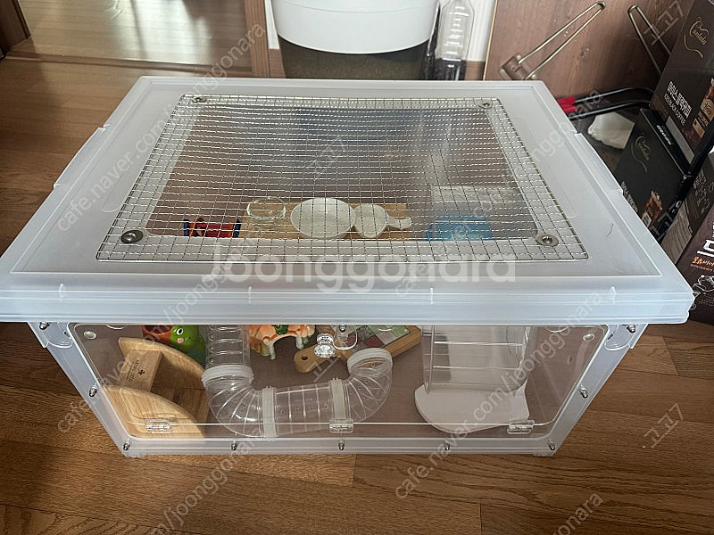 햄스터 케이지 및 용품 일괄--0