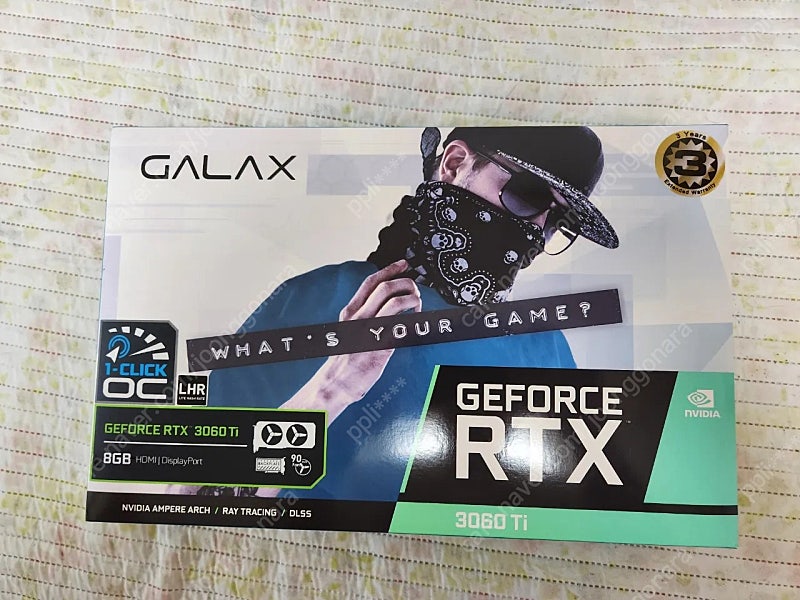 갤럭시 RTX 3060 Ti 그래픽카드 3060ti 팝니다.