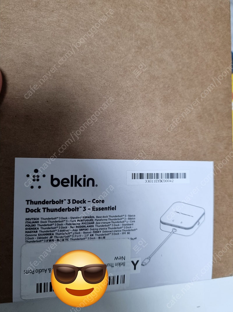 Belkin 썬더볼트독 (usb hub) (F4U110bt)