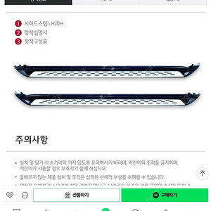 튜온 사이드스텝 오로라블랙펄 운전석 1개