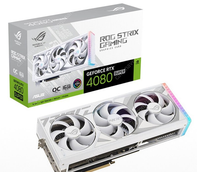 삽니다] ASUS ROG STRIX 지포스 RTX 4080 로그 SUPER O16G GAMING OC D6X 16GB White