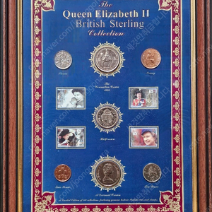 영국여왕즉위기념주화우표세트(한정판)(The Queen Elizabeth II British Sterling Collection)(구입가 그대로!)