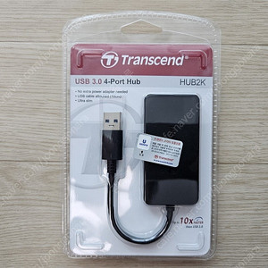(미개봉) 트랜센드 TS-HUB2 (4포트/USB 3.0) HUB2K