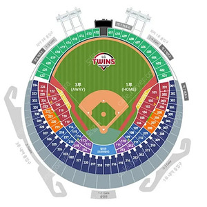 6월16일(일) LG 트윈스 vs 롯데 자이언츠 3루 네이비석 326 1열 단석