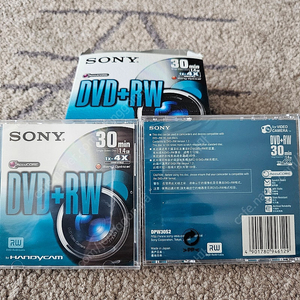 미개봉품 SONY 캠코더용 MINI DVD+RW 30분 4X