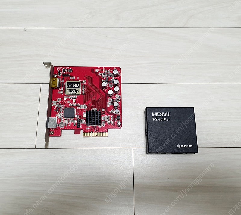 스카이디지털 슈퍼캐스트 X6 캡쳐보드 + HDMI스플리터 분배기