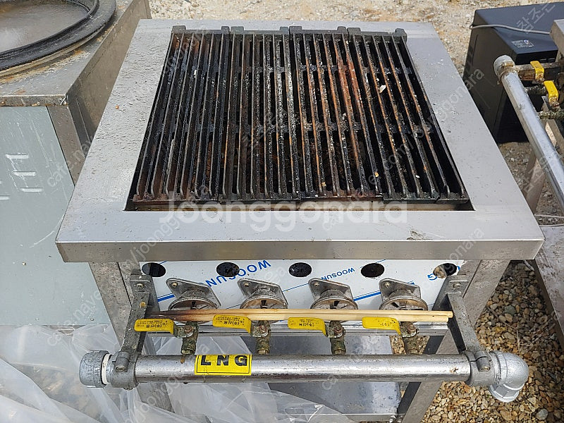 4구 업소용 가스 그릴러 600mm, LNG 스테이크 구이기, 간택기 _ 평택--0