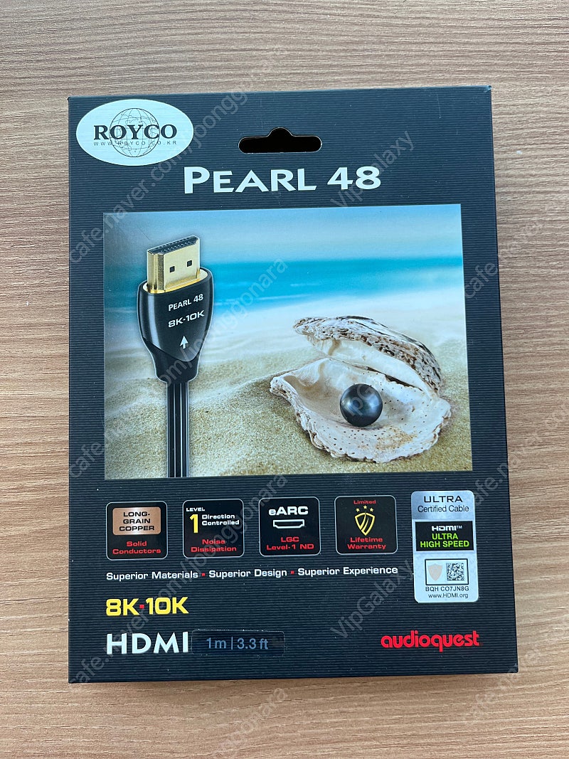 오디오퀘스트 Pearl 48 HDMI 2.1 케이블 1m 팝니다