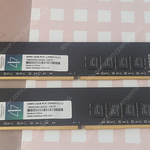 타무즈 DDR4-3200 CL22 16GB x 2개 팝니다.