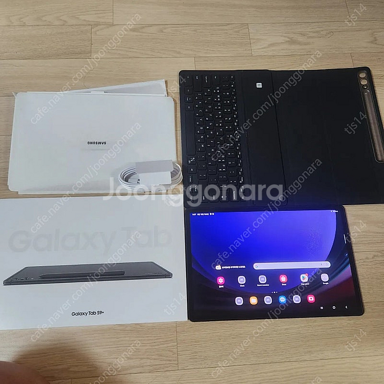 갤럭시탭S9 플러스 256기가 + 정품 슬림 키보드 케이스--0