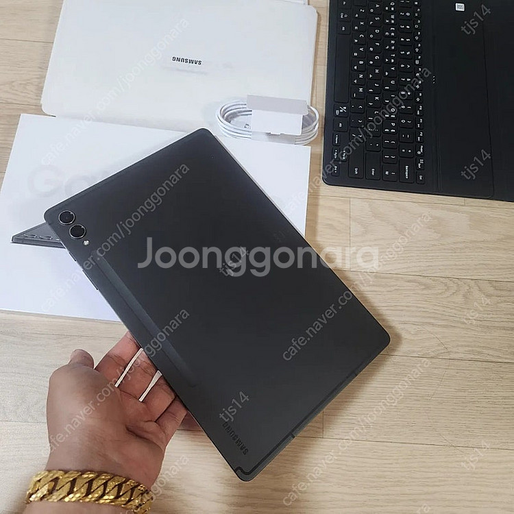 갤럭시탭S9 플러스 256기가 + 정품 슬림 키보드 케이스--3