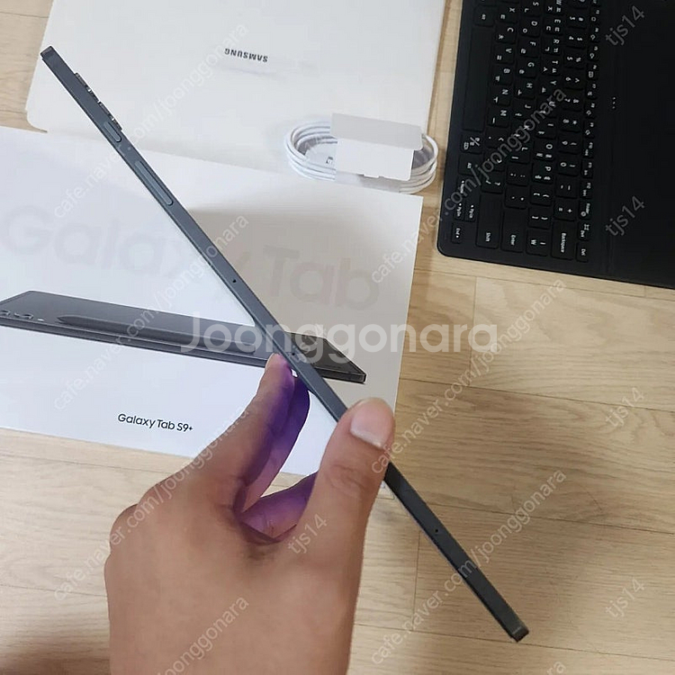 갤럭시탭S9 플러스 256기가 + 정품 슬림 키보드 케이스--6