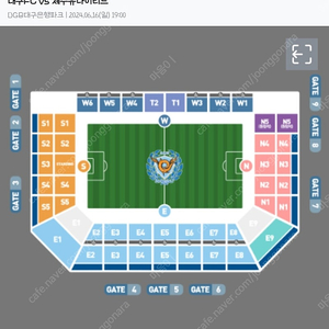 6월16일 대구FC vs 제주유나이티드 정가이하양도 대구존 2.4연석