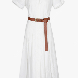 (구해요) 마이아이코 원피스 CAPRI BELTED SHIRT DRESS (WHITE)