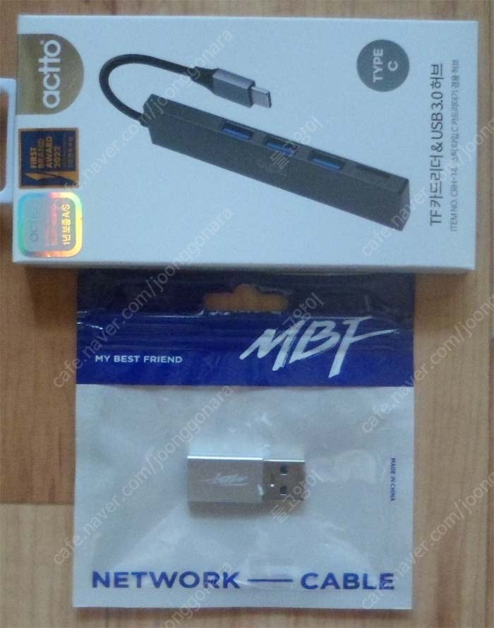 [창원] USB허브 ﻿actto TF 카드리더 & USB 3.0 허브 CRH-14​