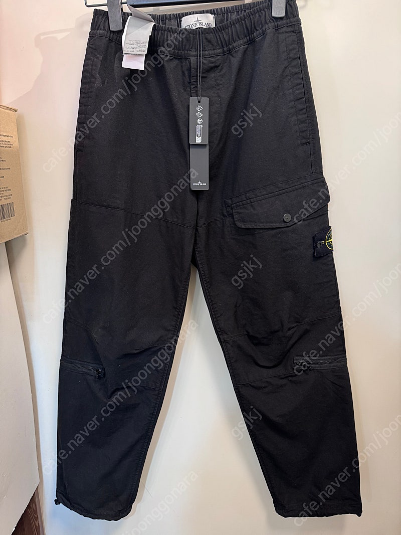 (28) 스톤아일랜드 23fw Pantalone cargo 팬츠 블랙 매장판