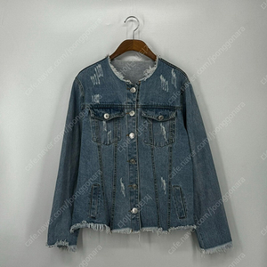 노카라 데미지 청자켓 점퍼 (F size / DENIM)