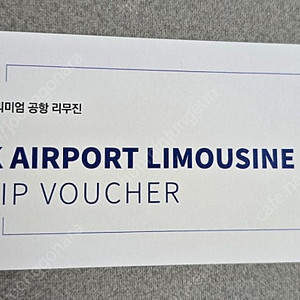 K공항 리무진 공항버스 이용권 1장