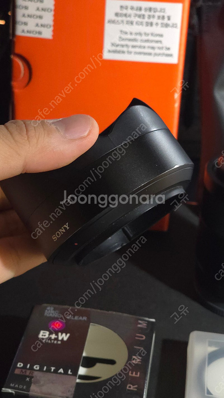 Sony sel55f18z 렌즈 풀박스 + B+W 49...--2