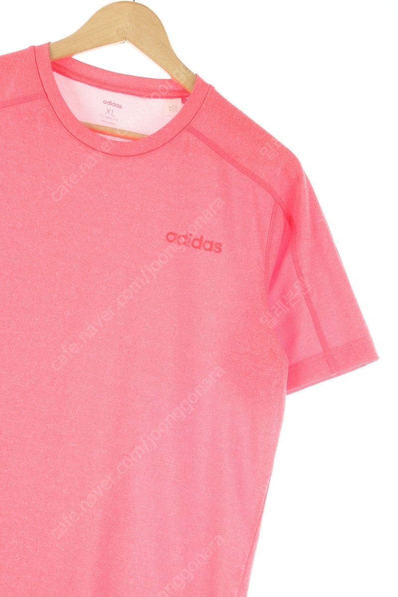 (XL) 아디다스 반팔 티셔츠 핑크 기능성 트레이닝