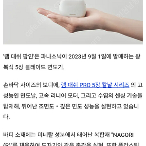 인천)파나소닉 람대쉬 팜인 palm in 휴대용 전기면도기