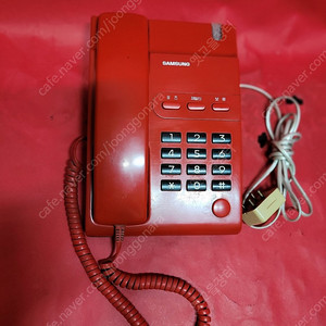 89년제작 사용하던 삼성전자 빨강색 버튼식전화기