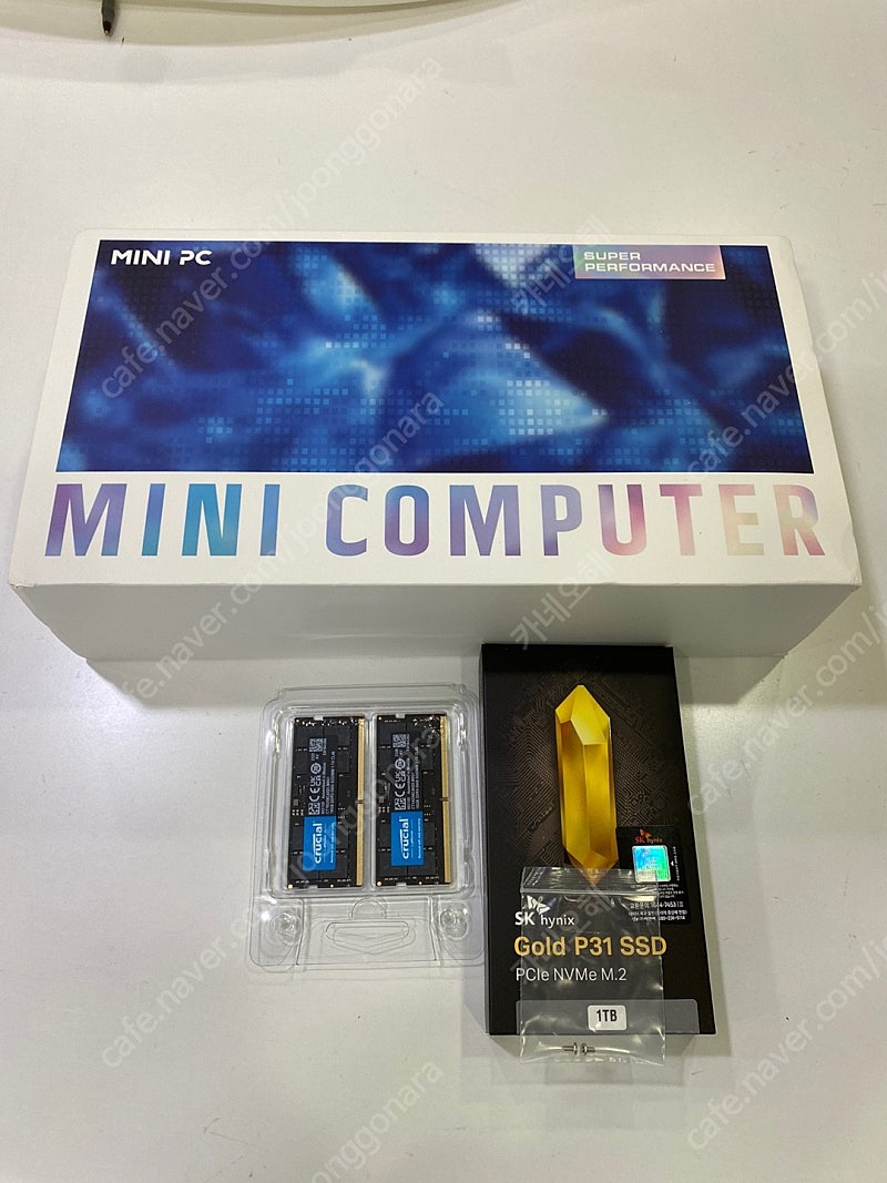 미니pc 7735hs p31 1TB DDR5 32기가 새제품 팝니다.