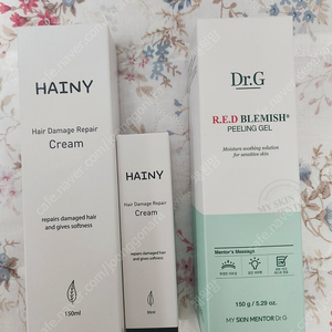 하이니 헤어 리페어 씻지않는 노워시 트리트먼트 크림 150ml ,30ml 새상품. 닥터지 필링젤