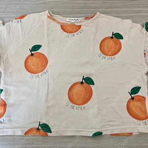리미떼두두 오렌지 러플 티셔츠 M 택포