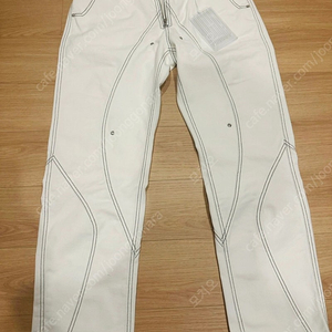 51퍼센트 TUNNEL LINING TROUSER (DENIM) - WHITE