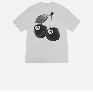 [새상품] 스투시 체리 Stussy Cherries T-Shirt 화이트,블랙,포그