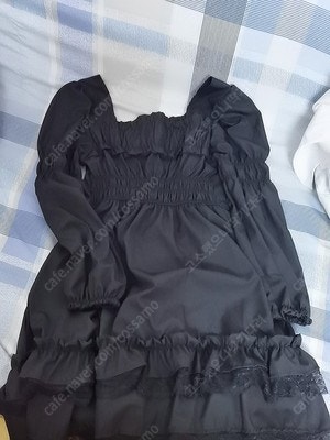 1.8 블랙 프렌치 넥 러플 원피스 / 고스로리 / 고...--5