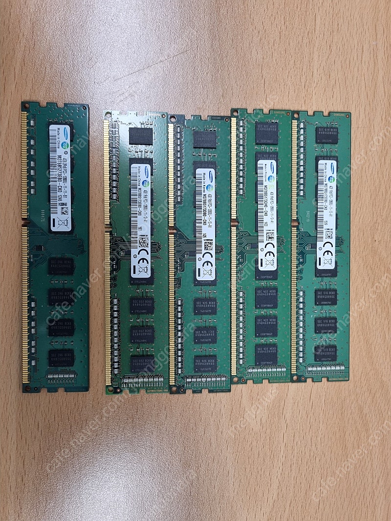 삼성 DDR3 메모리 4GB 5장 2만원