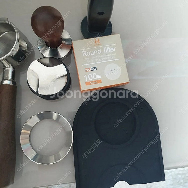 맥널티 에스프레소 반자동 커피머신 + 커피용품 일체 팔...--7