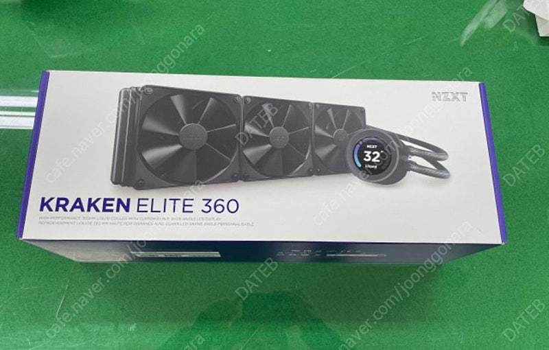 택포)NZXT KRAKEN ELITE 360 + nzxt 팬컨트롤+ 녹투아팬9개