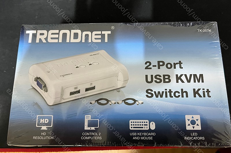 Trendnet 2-port usb kvm switch kit 팝니다. 미개봉 새제품 2개