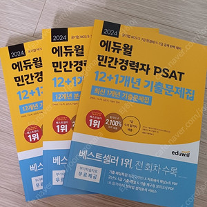 공기업 교재(에듀윌 PSAT 기출문제집, 김윤상 객관식 경영학, 황정빈 경제학 1700제, 최재형 회계학 기본서)