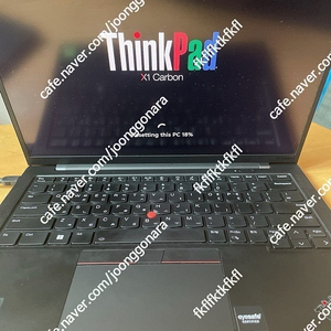 thinkpad 씽크패드 X1 G10 레노버 고급형 i7-1260p ram16g ssd 512g 윈도우11프로 새상품급 판매