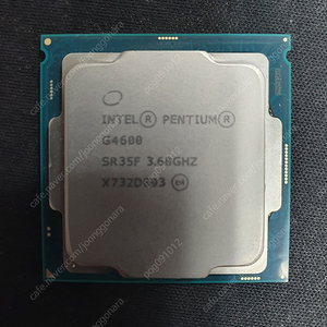 Intel G4600 CPU 판매합니다.