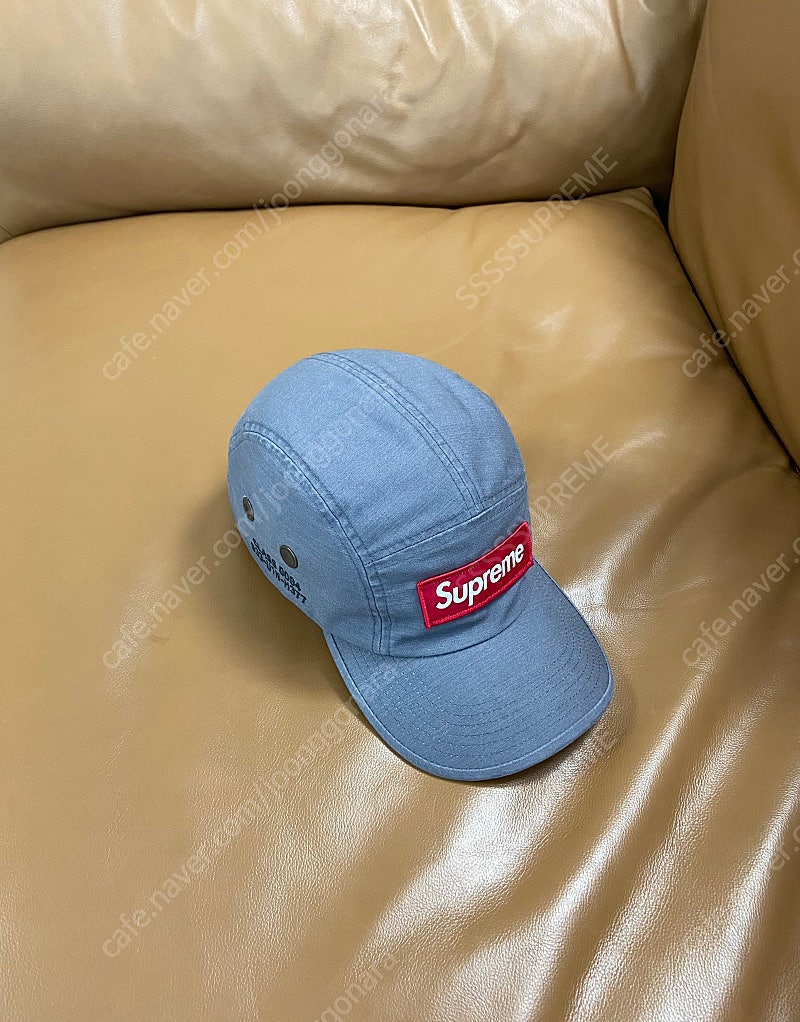 Supreme 슈프림 밀리터리 그레이 캠프캡 모자 (21ss Military Washed Gray)