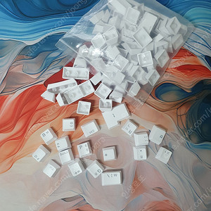 몬스타기어 PBT OEM 투과 화이트 키캡 택포 1.4만