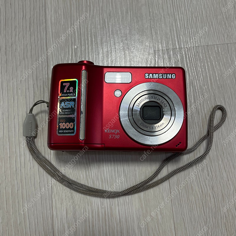 <상태좋음> 삼성 케녹스 S730 디지털카메라 레드 디카 레트로 빈티지 samsung kenox red 똑딱이 하이엔드 빨강