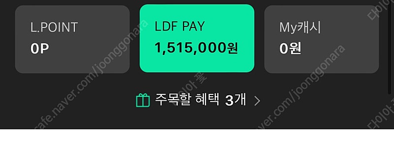LDF 페이 ldf pay 151만 -> 142만원 판매